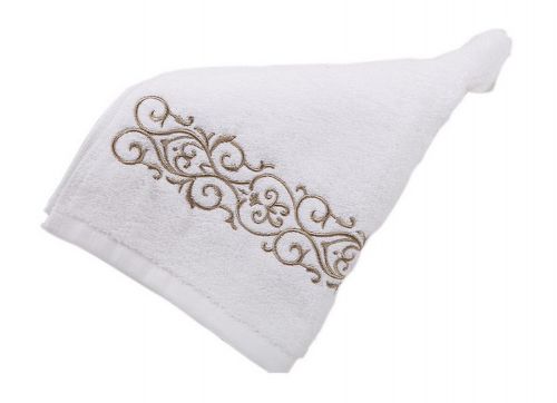 Gentle Meow Set of 2 Yellow Embroidery Cotton Bath Towels Spa/Hotel/Sports Towel Washcloth