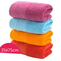 Gentle Meow Set of 4 Satin Carved Bath Towels Washcloth Family Towels Set 75*34cm Hand Towel