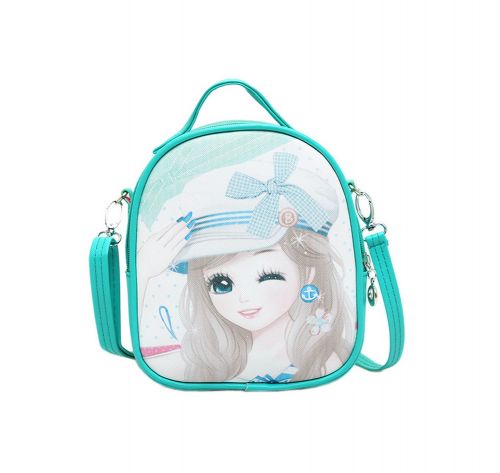 Children School Bag Cute Travel Shoulder Bag Kids Backpack Purses Green Princess