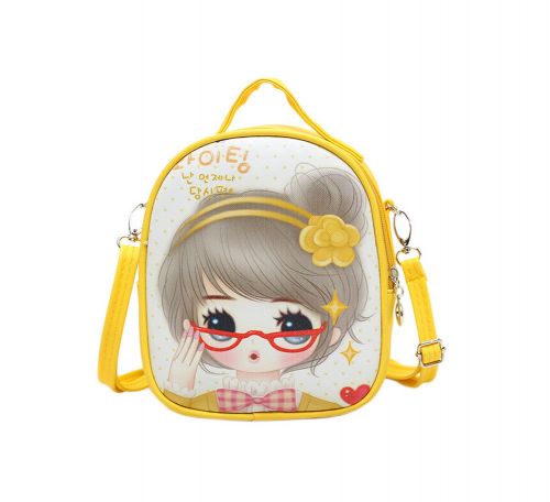 Children School Bag Cute Travel Shoulder Bag Kid Backpack Purses Yellow Princess