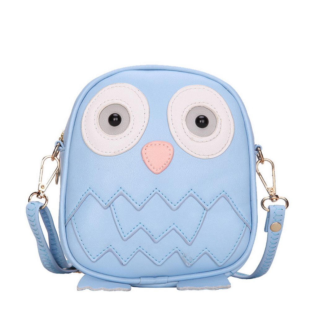 Cute Owl Children Travel Shoulder Bag Kids Backpack Purses School Bag Pink